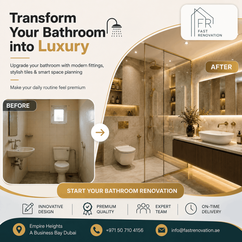 Modern Bathroom Renovation Dubai Trends